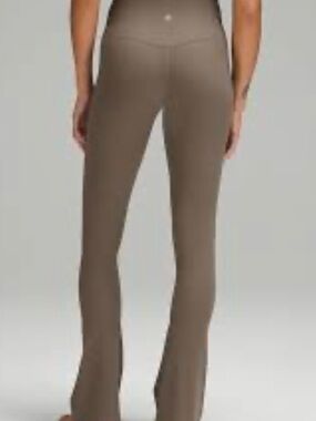 High-Rise Flare Leggings - Taupe